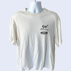 Ford Bronco Country T-Shirt Large White Classic Truck Graphic Retro Style